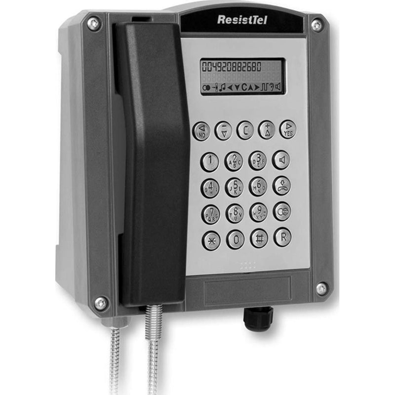 FHF Funke+Huster - Wettergeschütztes Telefon Telefon ResistTel#1126430102 wetterfest, rot