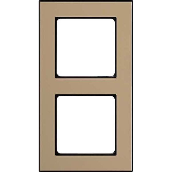 Peha - Abdeckrahmen Rahmen 2-fach D 20.672.244.192 Glaseffekt sand-psw