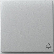 Gira - Abdeckung/Bedienelement für Installationsschalterprogramme Wippe Symb. Klingel 328665 (WG UP) F Alu