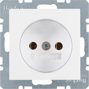 Berker - Steckdose pws/gl 6167038989 o.Schutzkontakt