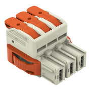 WAGO GmbH & Co. KG - Ein- und mehrpolige Klemmenleiste 1-Leiter-Federleiste Hebel 832-1103/037-000 Push-inCAGECLAMP,lgr − 15 Stück