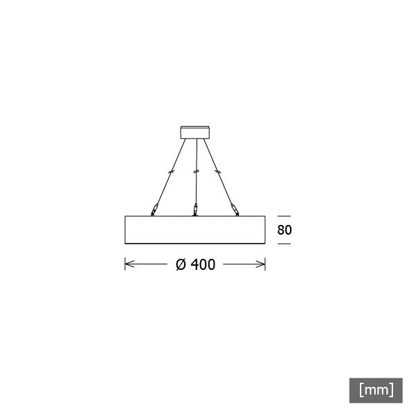 LTS Licht&Leuchten - Pendelleuchte LED-Pendelleuchte SKIMP303.830.1DALIws 830, DALI, ws