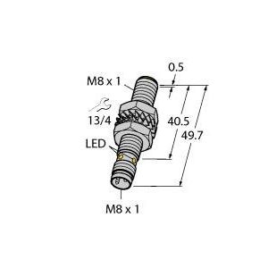 Turck - Induktiver Näherungsschalter Sensor BI2-M08E-AP6X-V1131 induktiv − 1 Stück