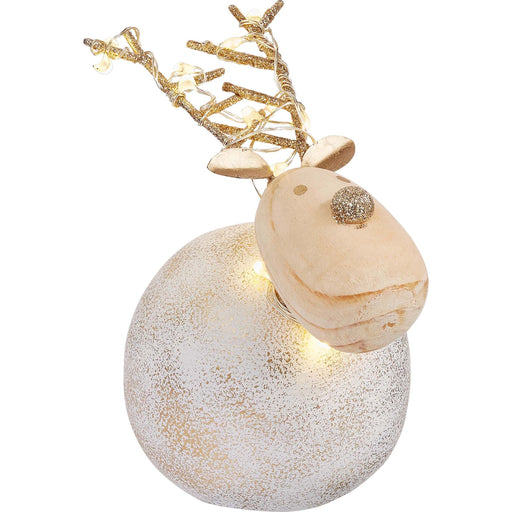 Hellum - Festbeleuchtung LED-Beton Rentier 524093 klein