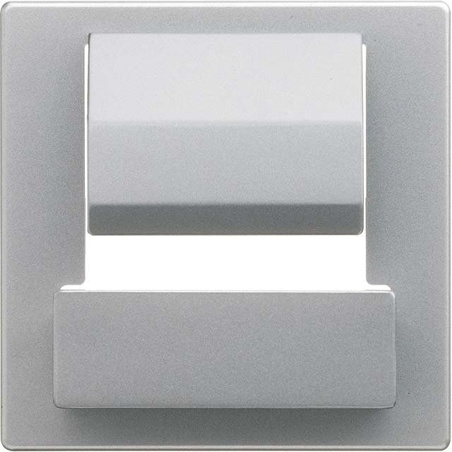 Busch-Jaeger - Einsatz/Abdeckung für Kommunikationstechnik Zentralscheibe gr/metal 6477-803 PowerDock USB