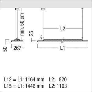 Zumtobel Group - Decken-/Wandleuchte LED-Pendelleuchte LF3 D/I #42186946 4000K