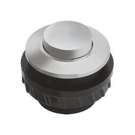 Grothe - Klingeldrücker Klingeltaster rund 11,5mm PROTACT 410 AL Knopf alu, Hülse alu