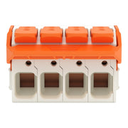 WAGO GmbH & Co. KG - Ein- und mehrpolige Klemmenleiste 1-Leiter-Federleiste,Hebel 832-1104/320-000 PushinCAGECLAMP,lgr − 20 Stück