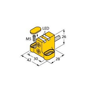 Turck - Induktiver Näherungsschalter Sensor NI4-DSC26-2Y1X2 induktiv