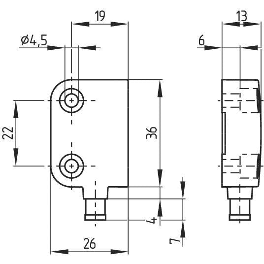 Schmersal - Einzelpositionsschalter Sicherheits-Sensor BNS 260-02/01Z-ST-R