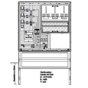GSAB Elektrotechnik - Zähler-Komplettschrank Wandlermessung 02.W250.SWW Mainfrank.Netze 250A