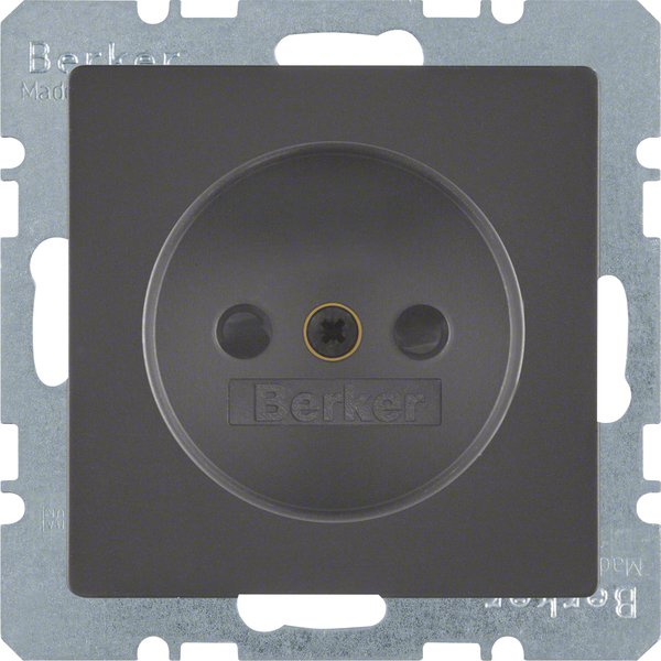 Berker - Steckdose anth/sa 6167336086 o. Schutzkontakt