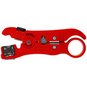 Knipex - Abisolier-/Abmantelwerkzeug Abisolierwerkzeug 16 60 06 SB für Koax 125mm