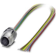 Phoenix Contact - Rundsteckverbinder, feldkonfektionierbar (Industriesteckverbinder) Einbausteckverbinder SACC-EC-M12 #1513761 Sensor-/Aktor-Wandd.