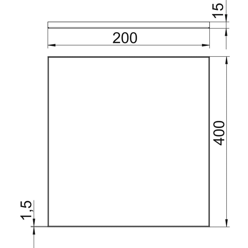OBO Bettermann - Kassettenrahmen mit Kassette OKA RK 200 15 400x200x15