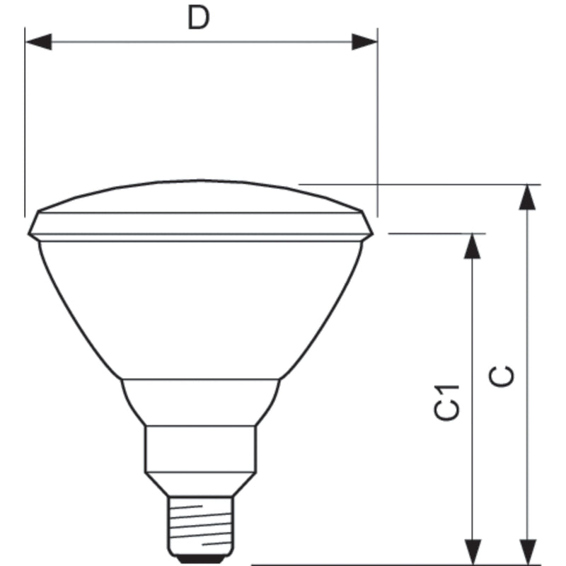 Philips Lighting - Infrarotlampe Infrarot-Heizstrahler IR 175 R-PAR 175W E27 230V