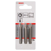 Bosch - Bit Schrauberbit Extra-Hart PZ 2607001573 3, 51 mm, 3er-Pack