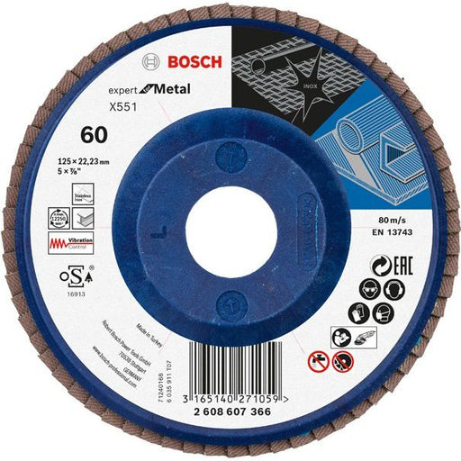 Bosch - Trenn-/Schleifscheibe Fächerschleifscheibe X551 2608607366 Expert for Metal
