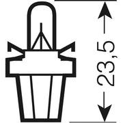 Osram - Fahrzeuglampe Miniwatt-Lampe 2741MF 1,2W 24V B8,5d − 50 Stück