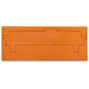 WAGO - Abschluss- und Zwischenplatte für Reihenklemme Trennwand 283-329 orange, 2mm dick − 50 Stück