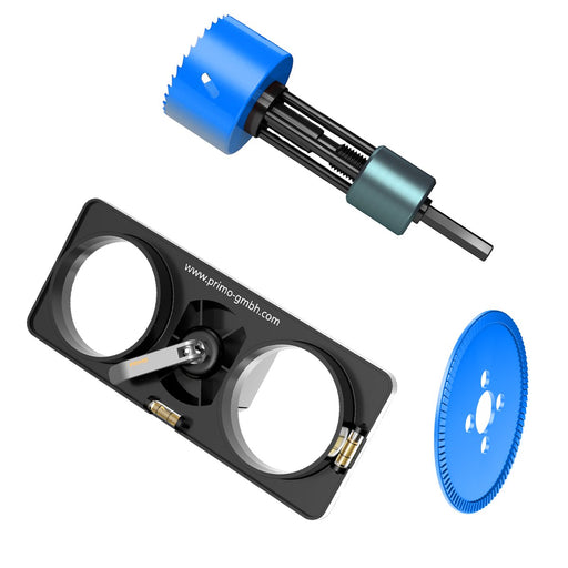 Primo - Aufnahmeschaft für Lochsägen Bohr-Fixx-Bohrschablonen P857-74 Set 74 mm