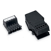WAGO - Steckverbinder für steckbare Gebäudeinstallation Stecker 831-3205/1020-004 5-polig,schwarz − 5 Stück