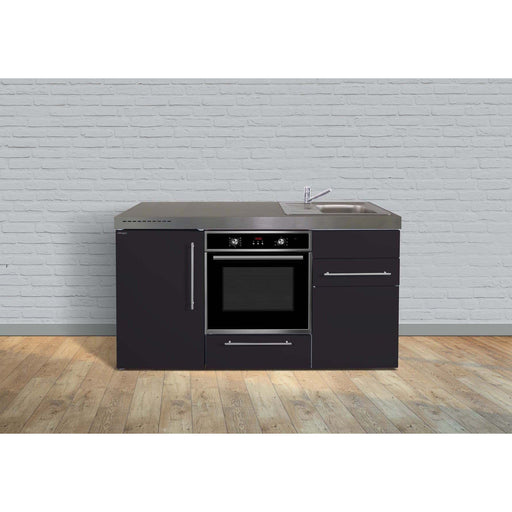 Stengel - Mini-Küche Miniküche Premiumline MPBSM160KSIKFliBreS Schwarz matt