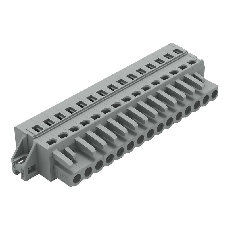 WAGO - Kabelsteckverbinder für Leiterplattensteckverbinder Federleiste 231-115/031-000 15pol., kodierbar − 25 Stück