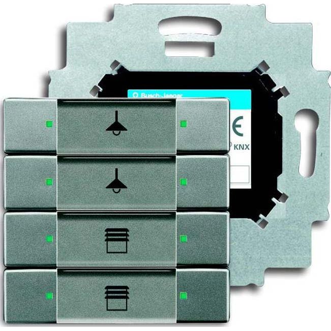 Busch-Jaeger - Bussystem-Tastsensor Tastsensor 4fach 6127/01-803 mit Busankoppler