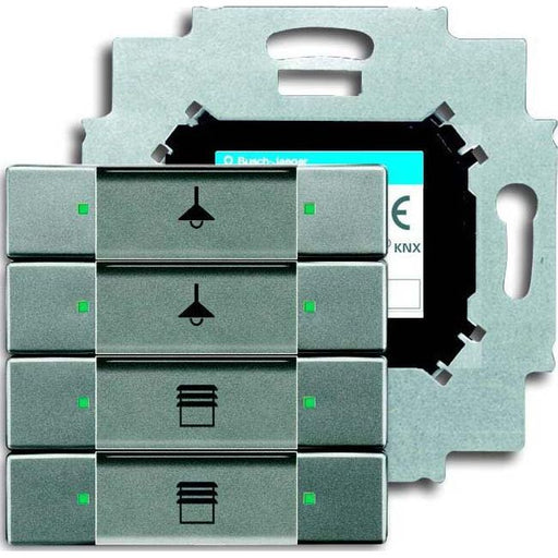 Busch-Jaeger - Bussystem-Tastsensor Tastsensor 4fach 6127/01-803 mit Busankoppler