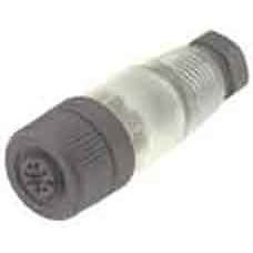 Binder - Rundsteckverbinder, feldkonfektionierbar (Industriesteckverbinder) Kupplungsdose, gerade 99 0430 30 04 M12, 4-polig