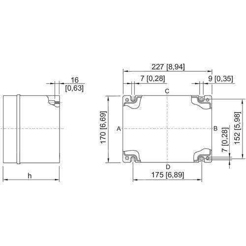 Stahl - Klemmenkasten Ex e 136716 1x2-Leiter 4 grau