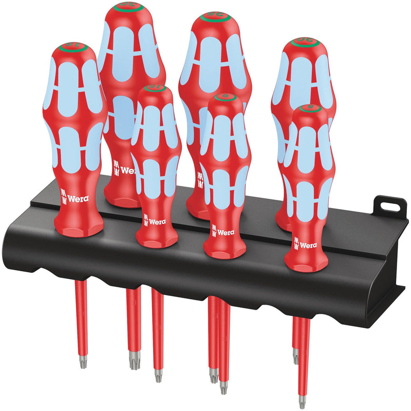 Wera - Schraubendreherset 6-rund Schraubendrehersatz 05022767001 3167 i/7 eds+Rack