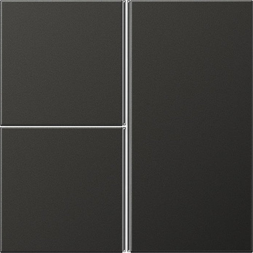 Jung - Abdeckung/Bedienelement für Installationsschalterprogramme Tastensatz 3-fach anth AL 2403 TSA AN komplett − 1 Stück