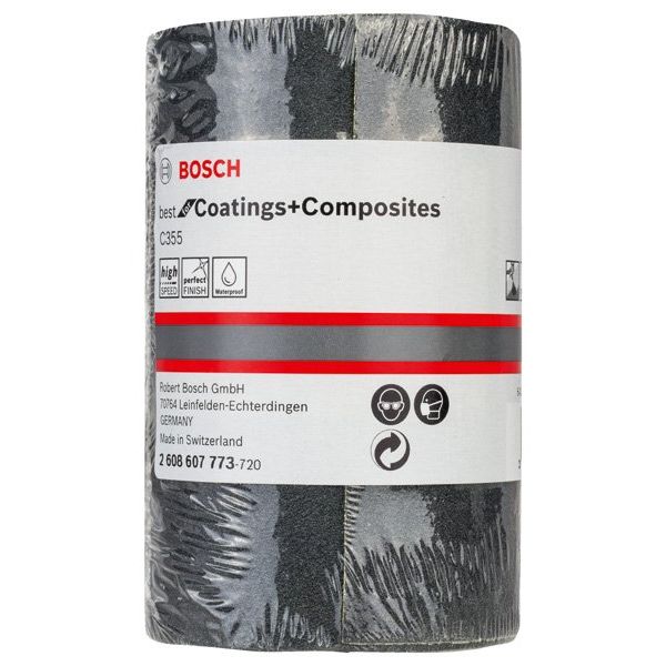 Bosch - Schleifpapier/Schleifvlies PRO C355 Schleifrolle, 2608607773 93 mm, 5 m, G180