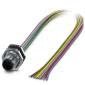 Phoenix Contact - Rundsteckverbinder, feldkonfektionierbar (Industriesteckverbinder) Einbausteckverbinder SACC-DSI-M12#1411595