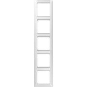 Jung - Abdeckrahmen Rahmen 5-fach aws AS 585 NA WW waage/senkrecht