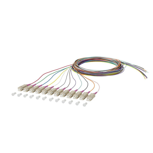 Metz Connect - LWL-Pigtail OpDAT Pigtail SC-PC 150N1CO0020E OM4 12 Farben 2m − 12 Stück