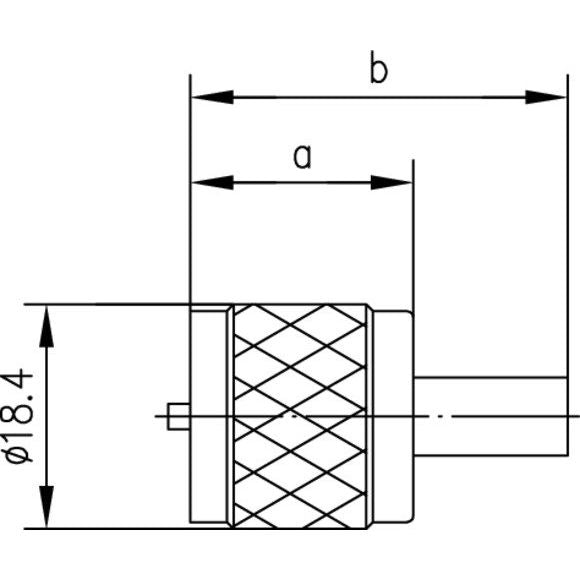 Telegärtner - Koax-Steckverbinder UHF-Kabelstecker cr/cr 100024324 G5 (RG223/U) − 5 Stück