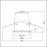 Zumtobel Group - Lichtregelsystemkomponente Sensor MSensor G3 #28002386