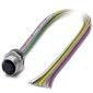 Phoenix Contact - Rundsteckverbinder, feldkonfektionierbar (Industriesteckverbinder) Einbausteckverbinder SACC-E-M12FS#1405244 − 1 Stück