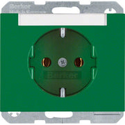 Berker - Steckdose SCHUKO-Steckdose gn 47397013 m.Beschriftungsfeld