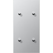 Jung - Abdeckung/Bedienelement für Installationsschalterprogramme Abdeckung mit Kipphebel AL 12-25 K 0 Kegel, 2fach, alu