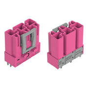 WAGO - Leiterplattensteckverbinder Stecker für Leiterplatten 770-893/082-000 3-polig,pink − 100 Stück