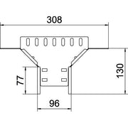 OBO Bettermann - Anbau-Abzweigstück für Kabelrinne Anbau-Abzweigstück RAA 110 FS Kabelrinne 110x100