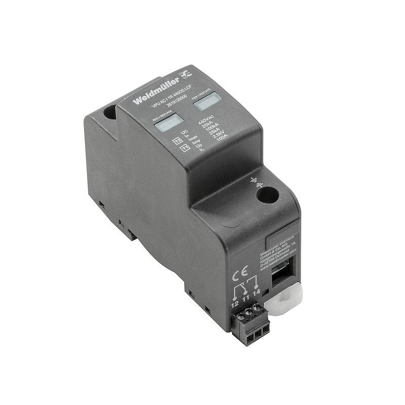 Weidmüller - Überspannungsableiter für Energietechnik/Stromversorgung Überspannungsschutz VPUACI1R440/25LCF mit Fernmeldekontakt