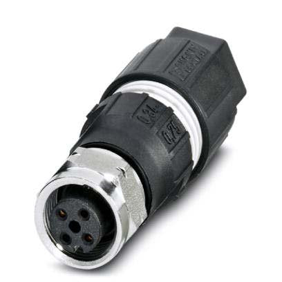Phoenix Contact - Rundsteckverbinder, feldkonfektionierbar (Industriesteckverbinder) Sensor-/Aktor-Steckverb. SACC-M12FS #1440782 4-pol.St.gerade M12