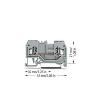 WAGO - Durchgangs-Reihenklemme Durchgangsklemme 279-901 gr 0,08-1,5qmm