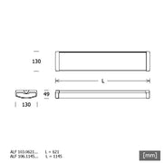 LTS Licht&Leuchten - Decken-/Wandleuchte LED-Deckenleuchte ALF 106.1145.830 ws 830, ws