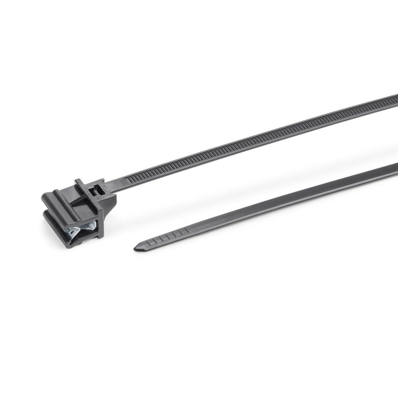 HellermannTyton - Kabelbinder Befestigungsbinder 126-00000(500) 160x4,6 schwarz − 500 Stück
